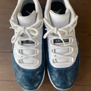 Jordan 11 Retro Low, Snake Navy (2019), Size 12, Like New